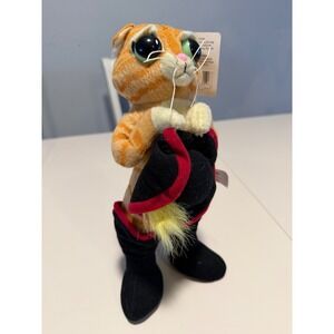 Universal Studios Shrek Puss In Boots Plush 12" Stuffed Toy 2006‎ DreamWorks NWT